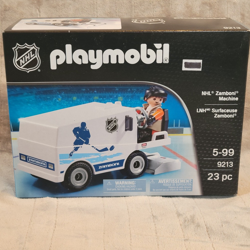 Playmobil Zamboni White NHL Ice Resurfacing Vehicle Set 9213‎ NEW